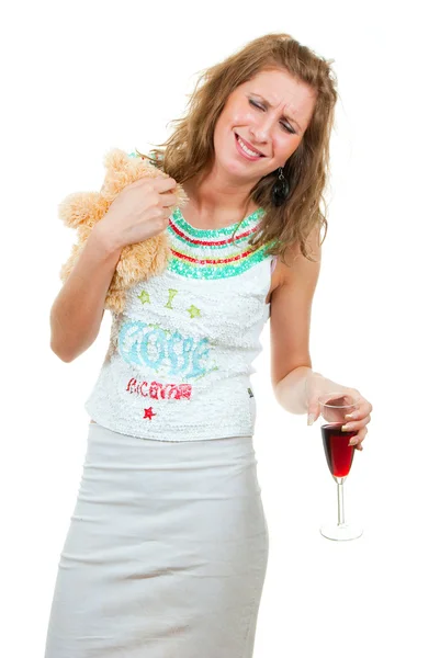 술 취한 여자 — 스톡 사진