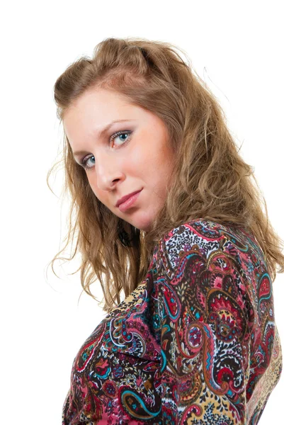 Krásná mladá dívka portrét — Stock fotografie