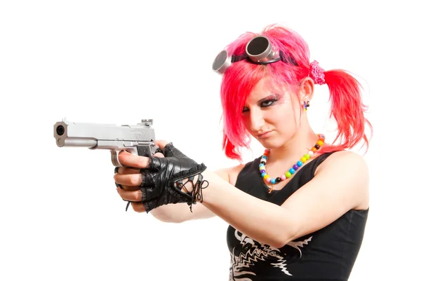 Punková dívka — Stock fotografie