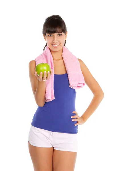 Young woman after fitness — Stock Photo, Image