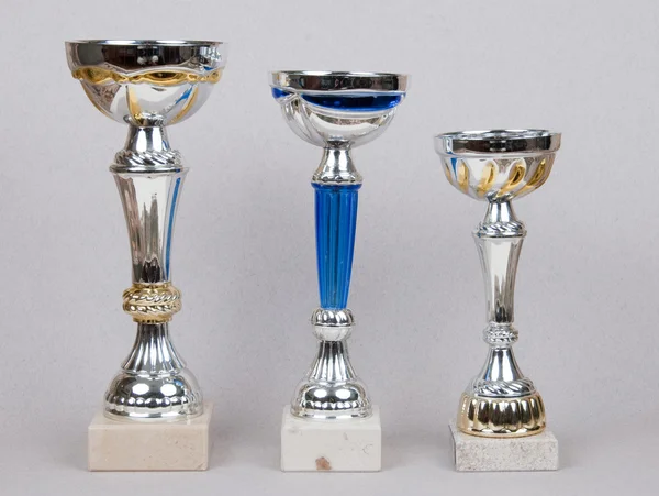Üç ödül Kupası — Stok fotoğraf