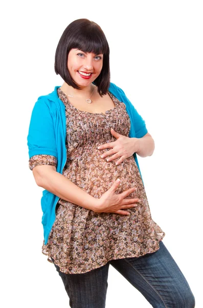 Middle aged pregnant — Stock Photo, Image