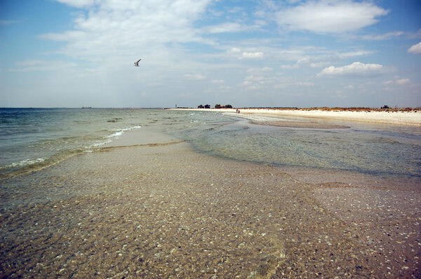Shallow sea, seashore