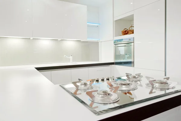 Fehér modern konyha Stock Kép