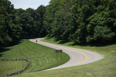 Blue Ridge Parkway - Mountain Pass clipart