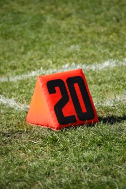 Football Field Yard Marker clipart