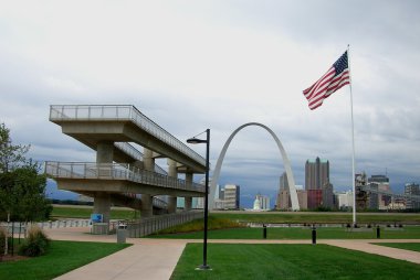 St. Louis Skyline - Gateway Arch clipart