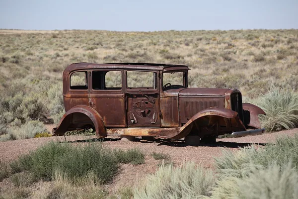Auto abbandonata sulla Route 66 — Foto Stock