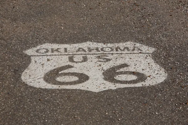 Oklahoma route 66 kalkan — Stok fotoğraf