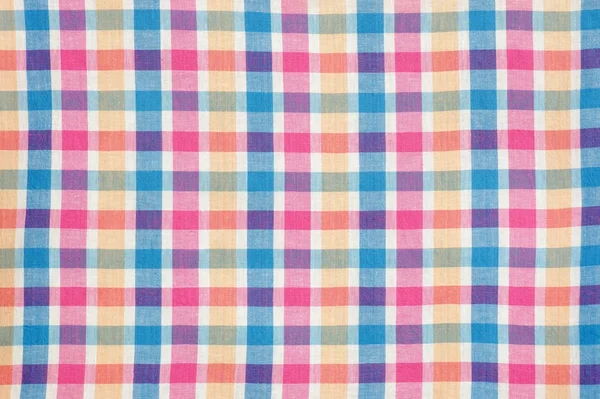 Tkaniny kolorowe kratkę piknik — Zdjęcie stockowe