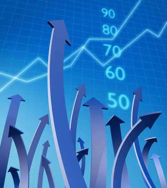 Geschäfts- und Finanzwachstumskonzept — Stockfoto