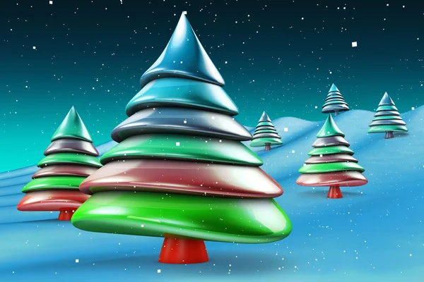 Färgglada godis julgran — Stockfoto