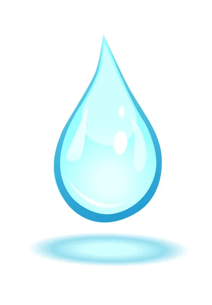 Ilustración vectorial de una gota de agua — Vector de stock