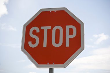 Stop sign clipart