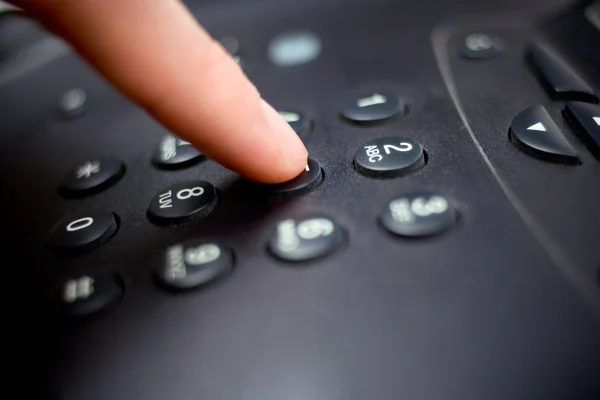Closeup shot of a telephone keypad — Stock Photo, Image