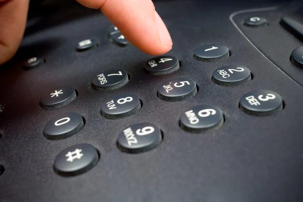 Detailní záběr telefonní klávesnici — Stock fotografie