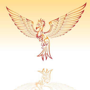 Flaming Phoenix clipart