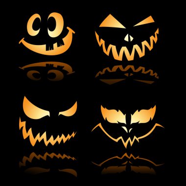 Funny, Spooky Grin clipart