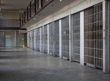 Old prison jail cells clipart