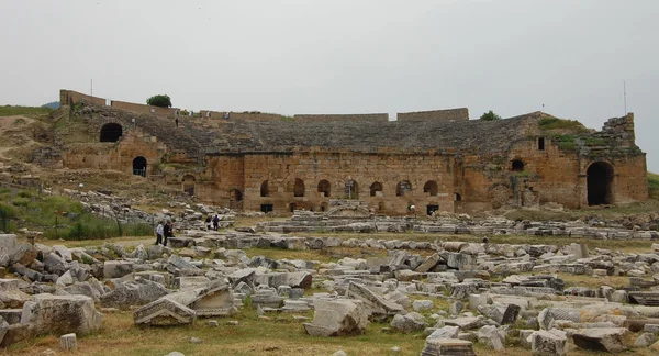 Amfitheater. Hiërapolis, Turkije. — Stockfoto