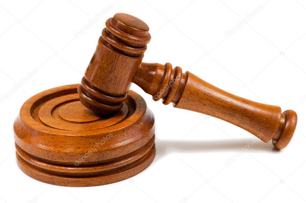 Wooden Hammer and Gavel