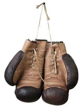 Old boxing gloves clipart