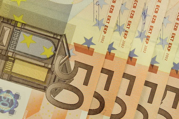 Bunch euros notes — Stock Photo, Image