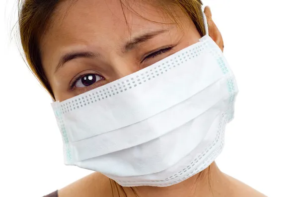 Asian with protective mask — Stock Photo, Image