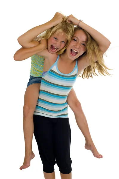 Irmãs safadas se divertindo — Fotografia de Stock