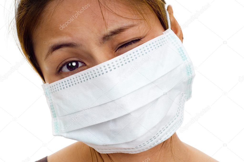 Asian with protective mask
