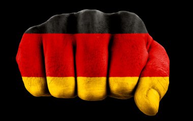 Fist with german flag clipart