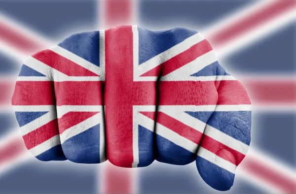 stock image Fist with british flag