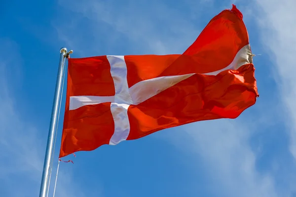 Danish flag — Stock Photo, Image