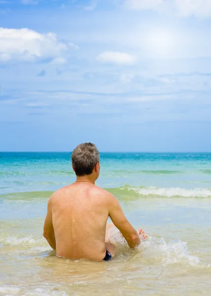 Lonely at the beach — Stock Photo, Image