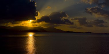 günbatımı koh Samui, Tayland