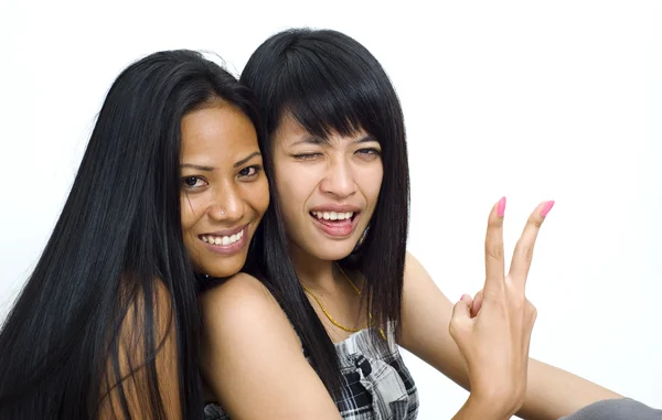 Asyalı kadınlar eğleniyor — Stok fotoğraf