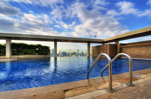 stock image Roof top swimming pool