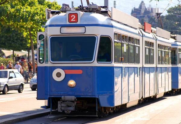 A tram in zurich — Stock Photo, Image