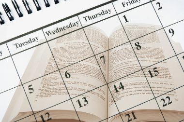 Calendar and Book clipart