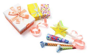 Gift Boxes and Party Items clipart