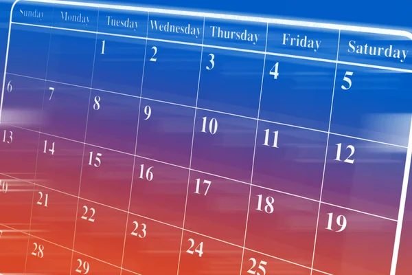 Calendar Page — Stock Photo, Image