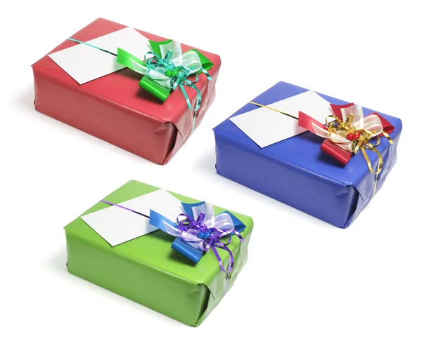 Gift Boxes with Ribbon — Stock Photo, Image