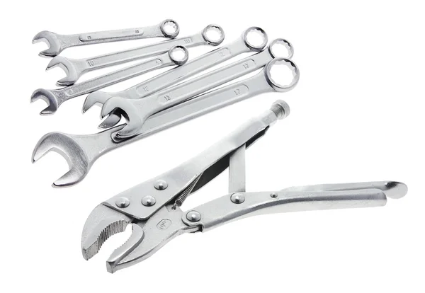 Spanners and Wrench — Stock Photo, Image