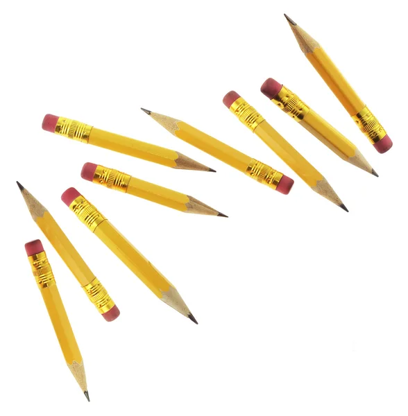 Kurze Bleistifte — Stockfoto