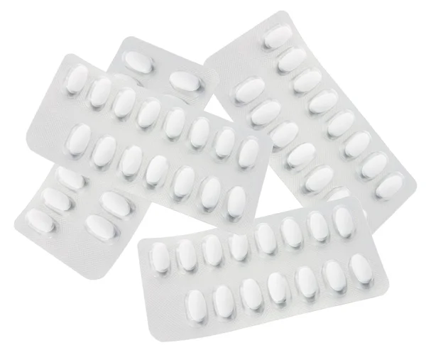 Блістерні пакети, що містять таблетки — стокове фото