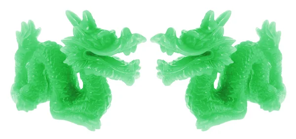 Jade dragon ornamenten — Stockfoto