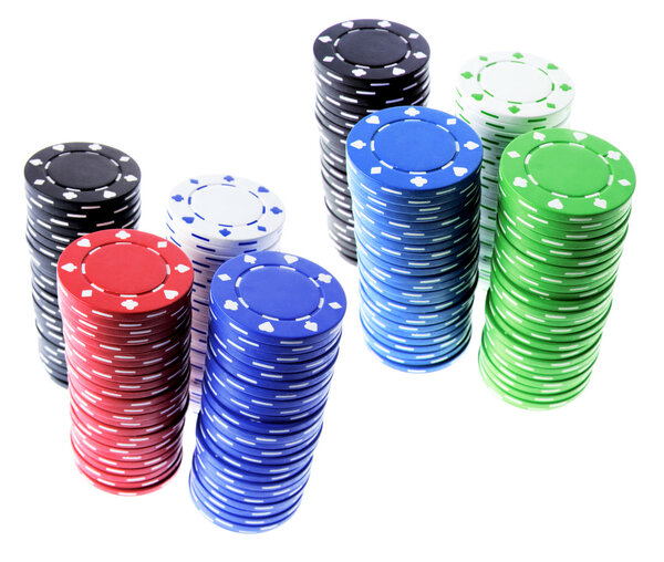Stacks of Poker Chips