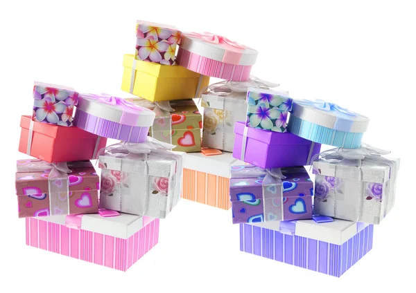 Montones de cajas de regalo — Foto de Stock