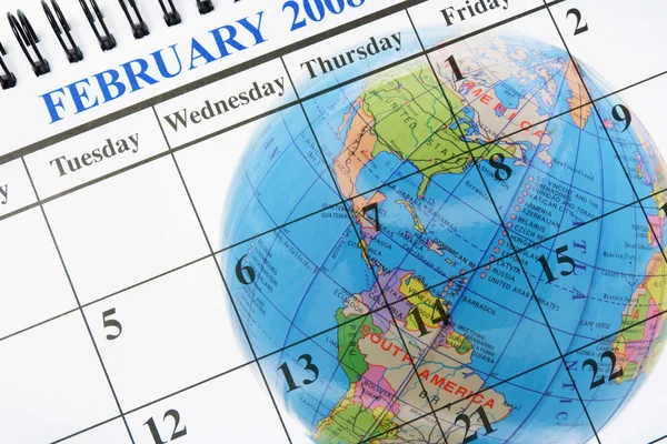 stock image Globe and Calendar