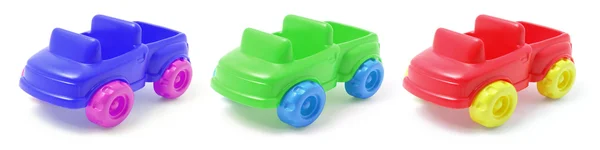 Automobili giocattolo di plastica — Foto Stock